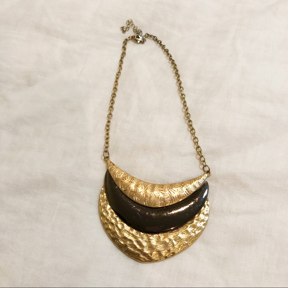 ♠️ Black and Gold Necklace